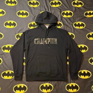 Champion Powerblend Camouflage Camo Logo Graphic Pullover Hoodie
